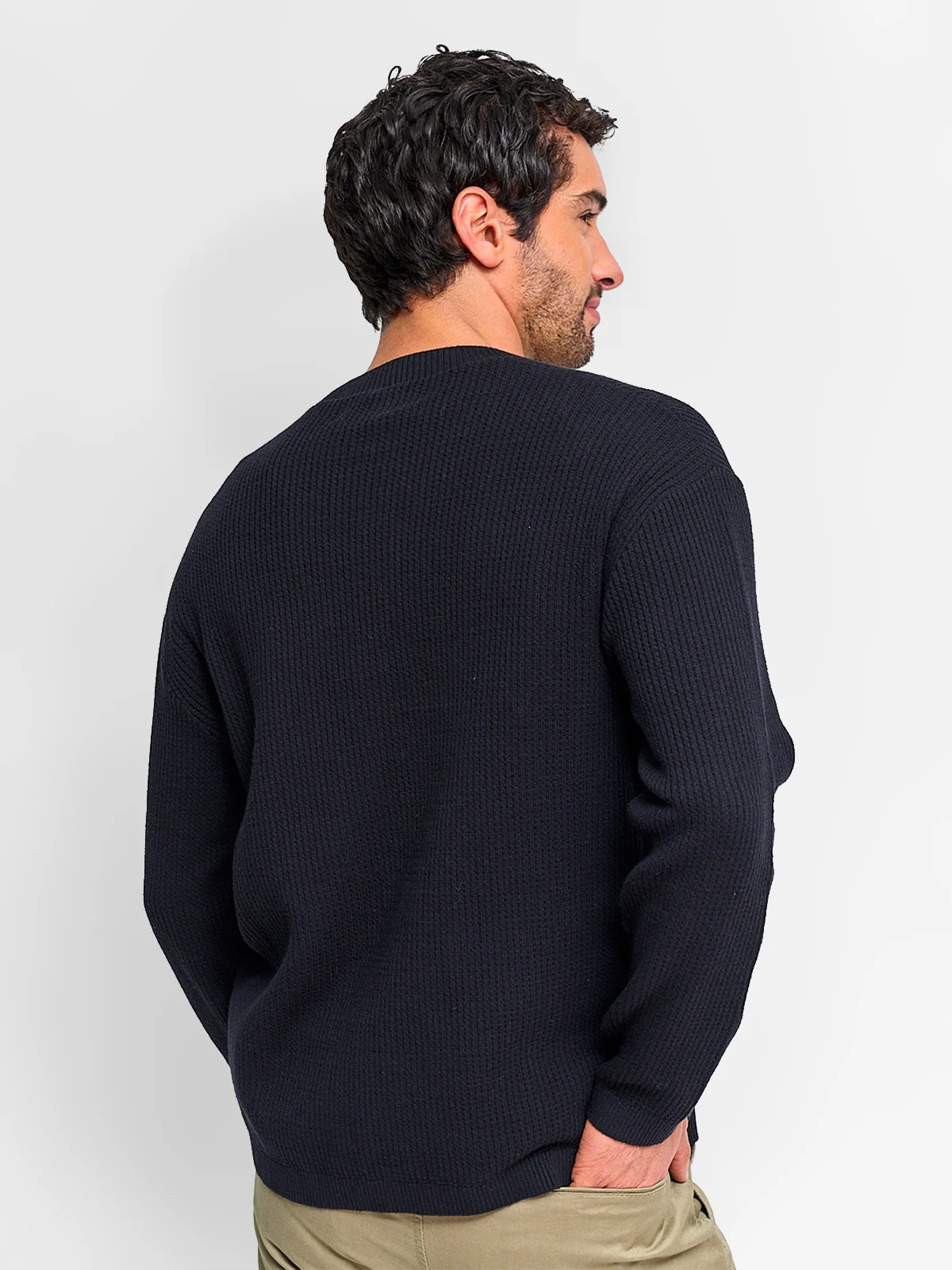 SWEATER HOMBRE INDEX ALGODÓN CUELLO REDONDO - 2