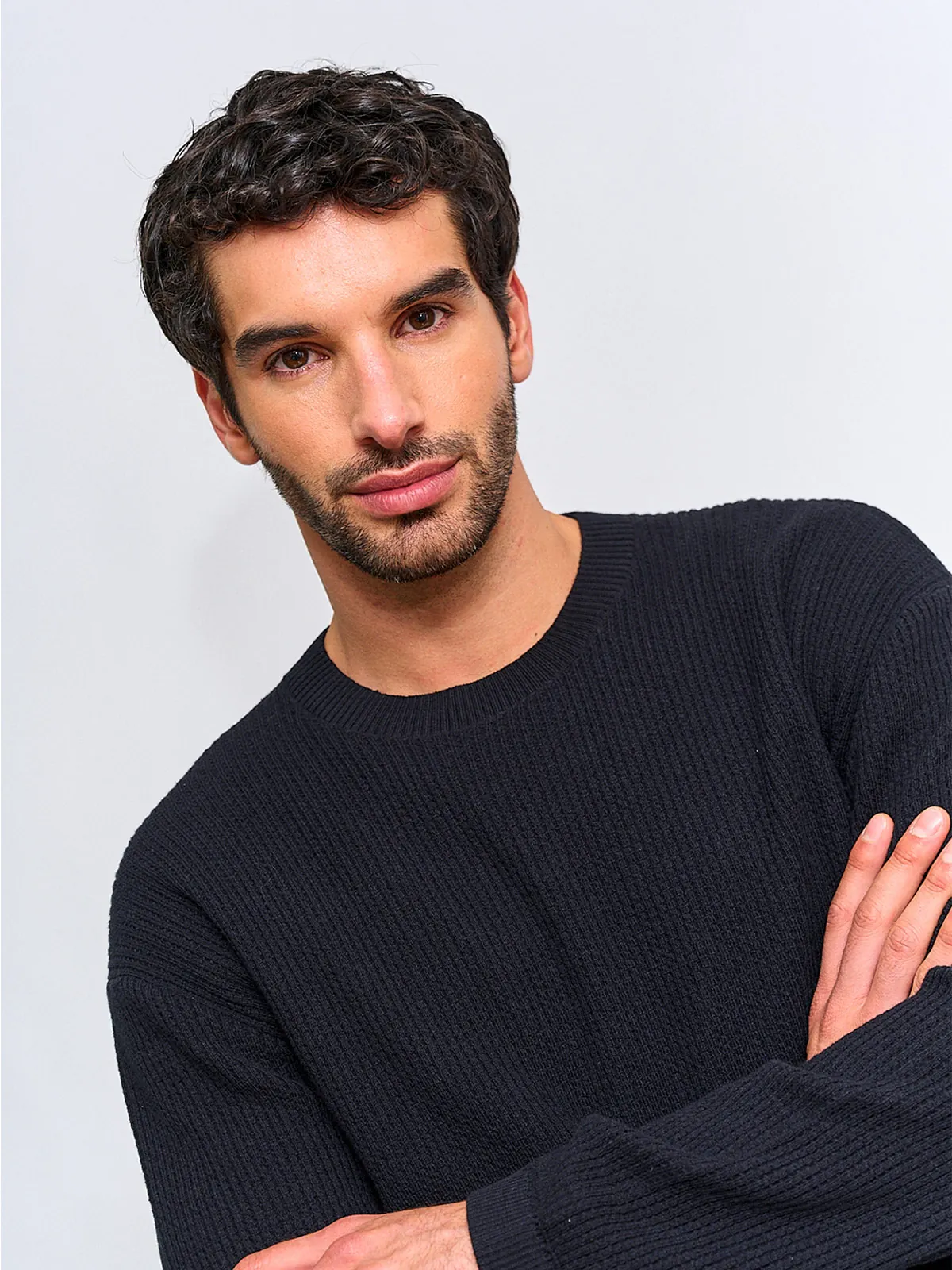 SWEATER HOMBRE INDEX ALGODÓN CUELLO REDONDO - 3