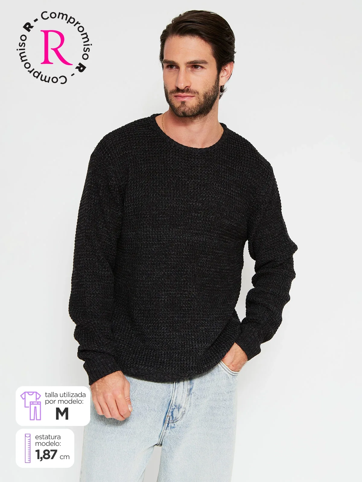 SWEATER HOMBRE CLOUDBREAK CREW NECK BÁSICO - 1