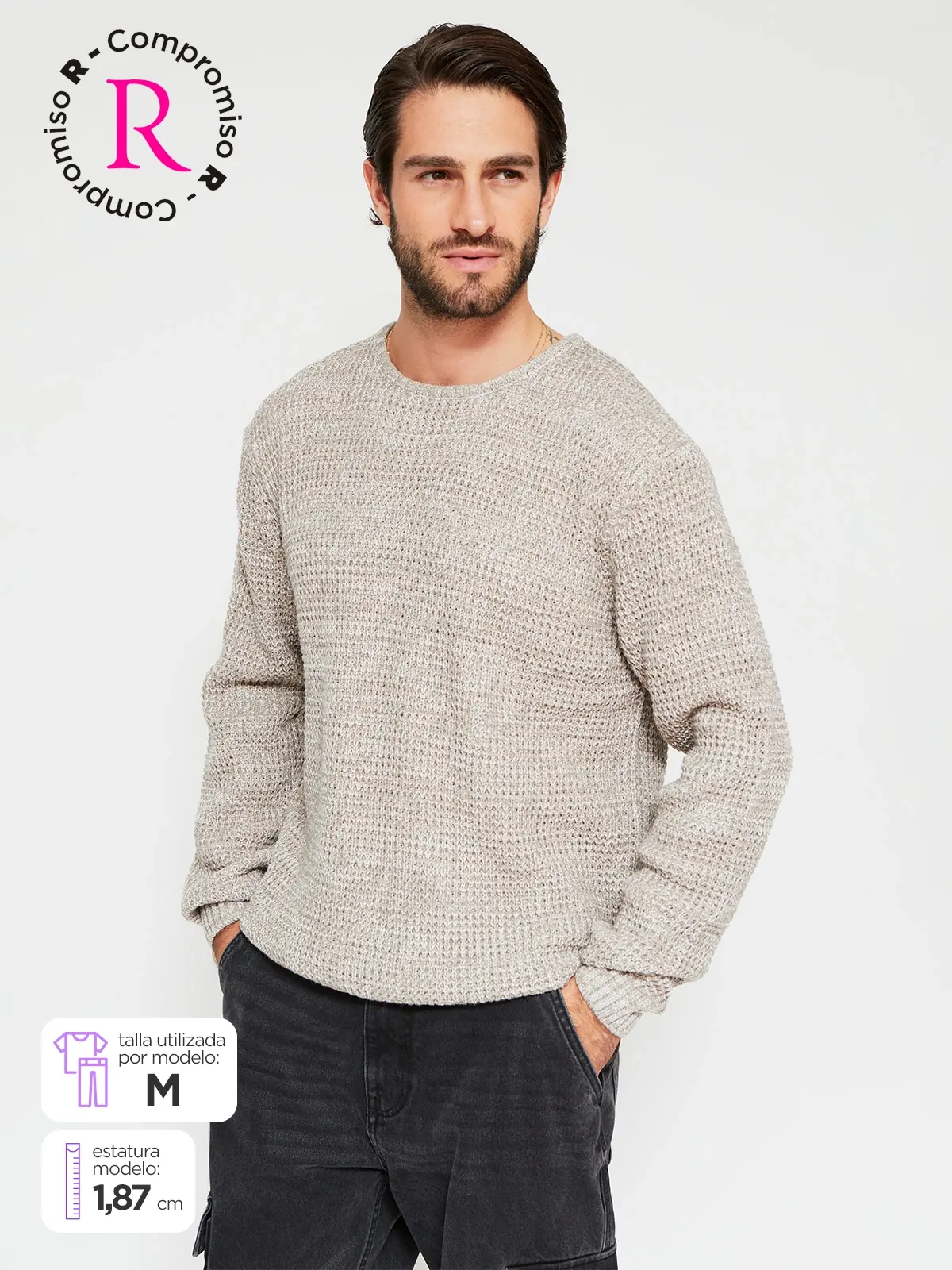 SWEATER HOMBRE CLOUDBREAK CREW NECK BÁSICO - 1