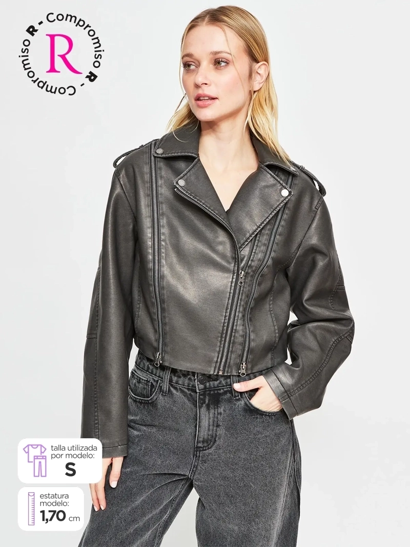 CHAQUETA MUJER BARBADOS BIKER - 1