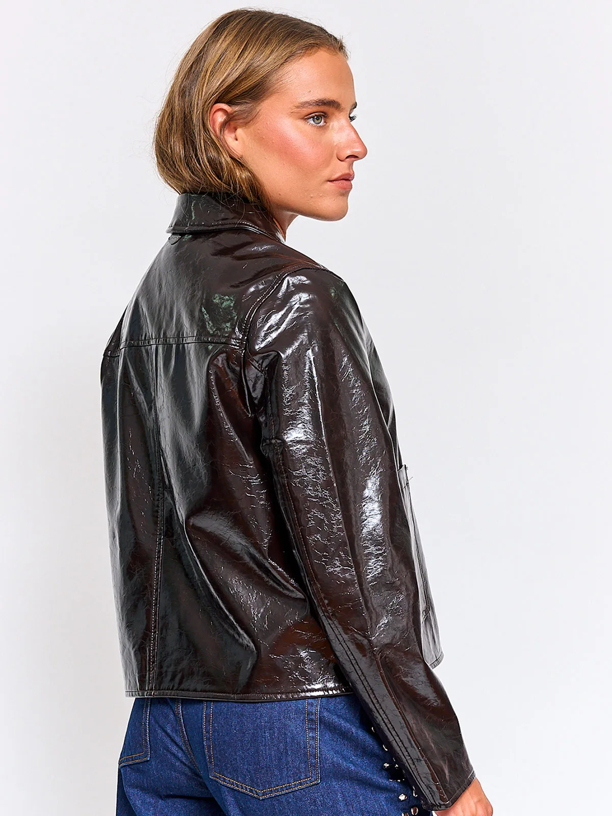 CHAQUETA MUJER BARBADOS EFECTO PIEL - 2