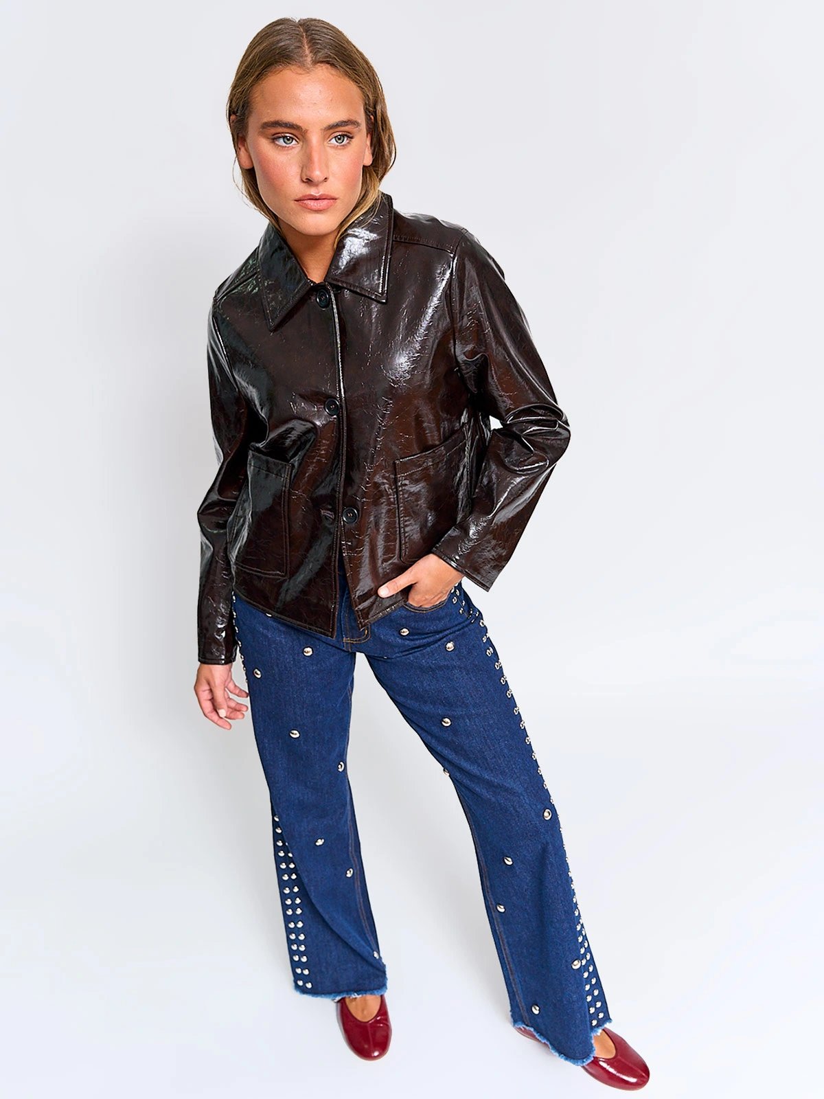 CHAQUETA MUJER BARBADOS EFECTO PIEL - 4
