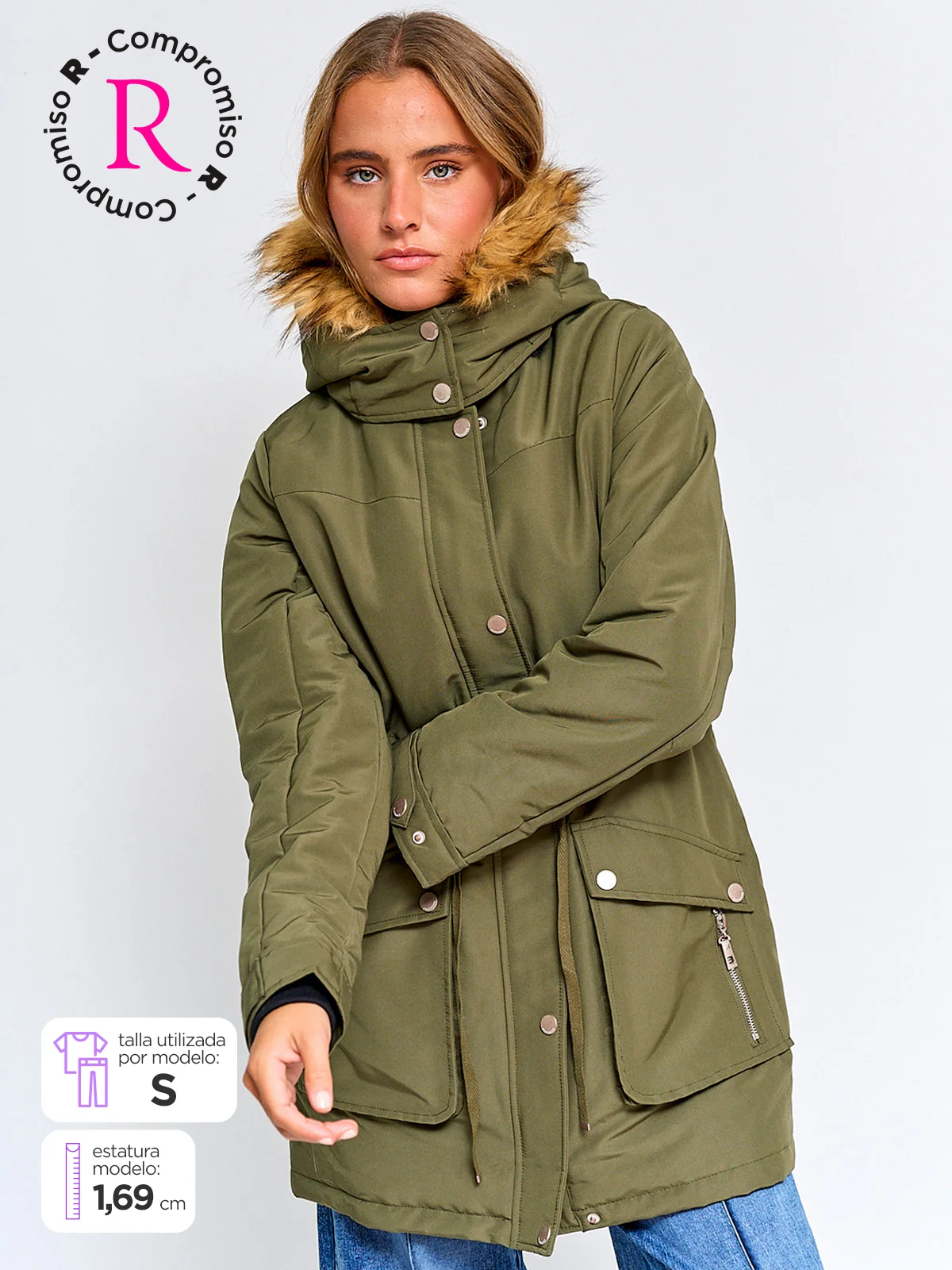 PARKA MUJER BARBADOS CAPUCHA - 1
