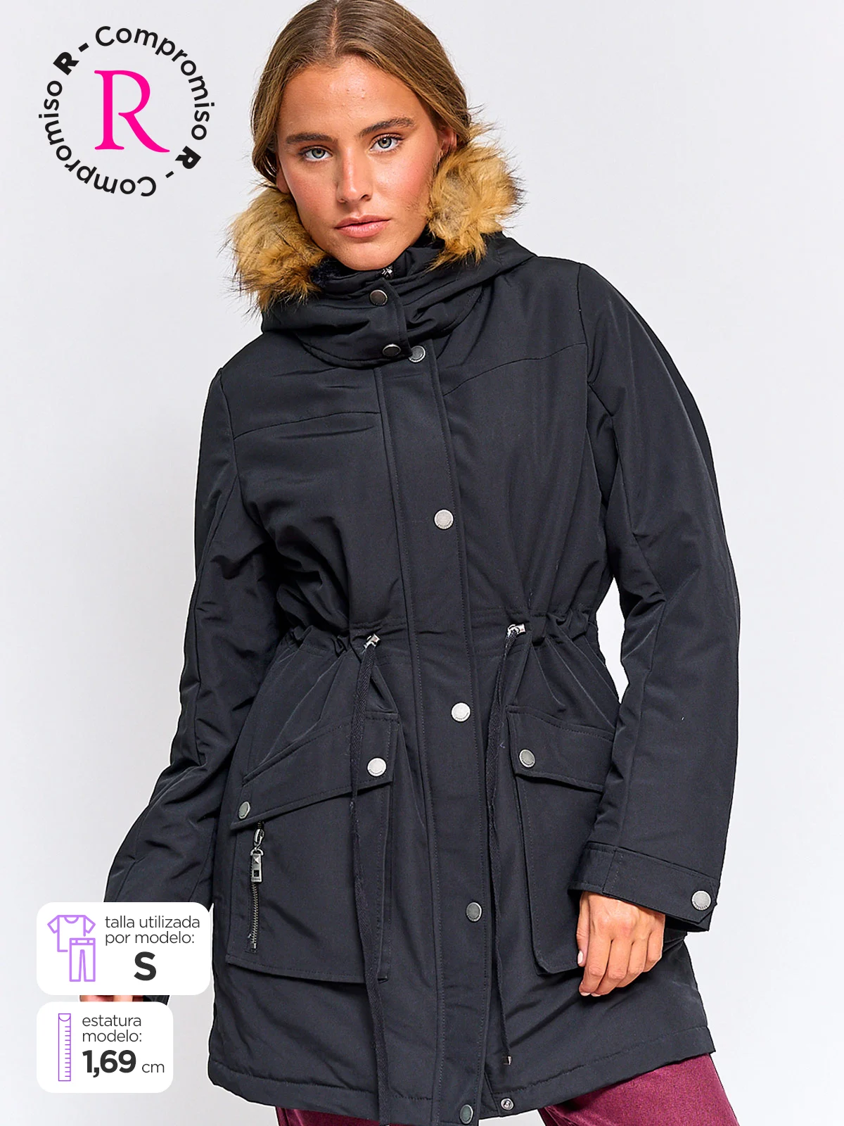 PARKA MUJER BARBADOS CAPUCHA - 1
