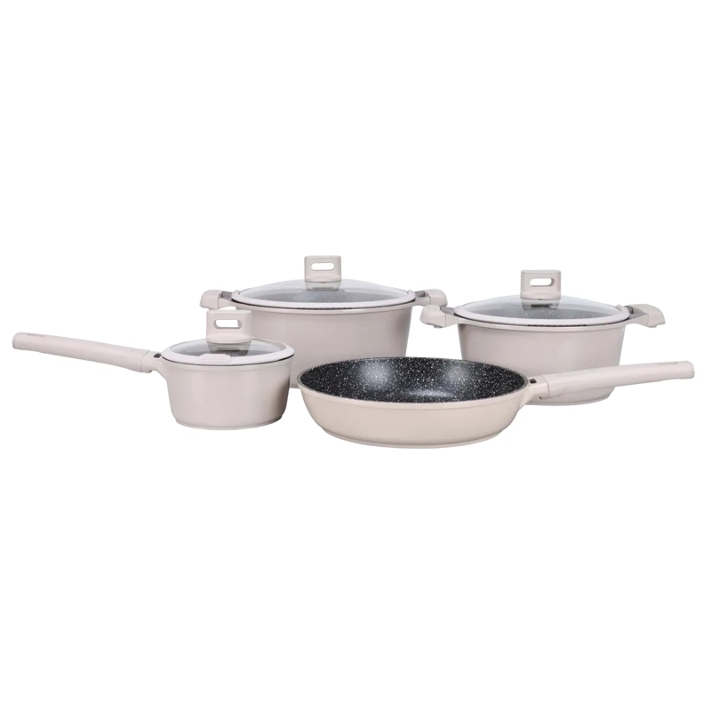 BATERÍA DE COCINA LOVEN RIBE 7 PZS TAUPE - 1