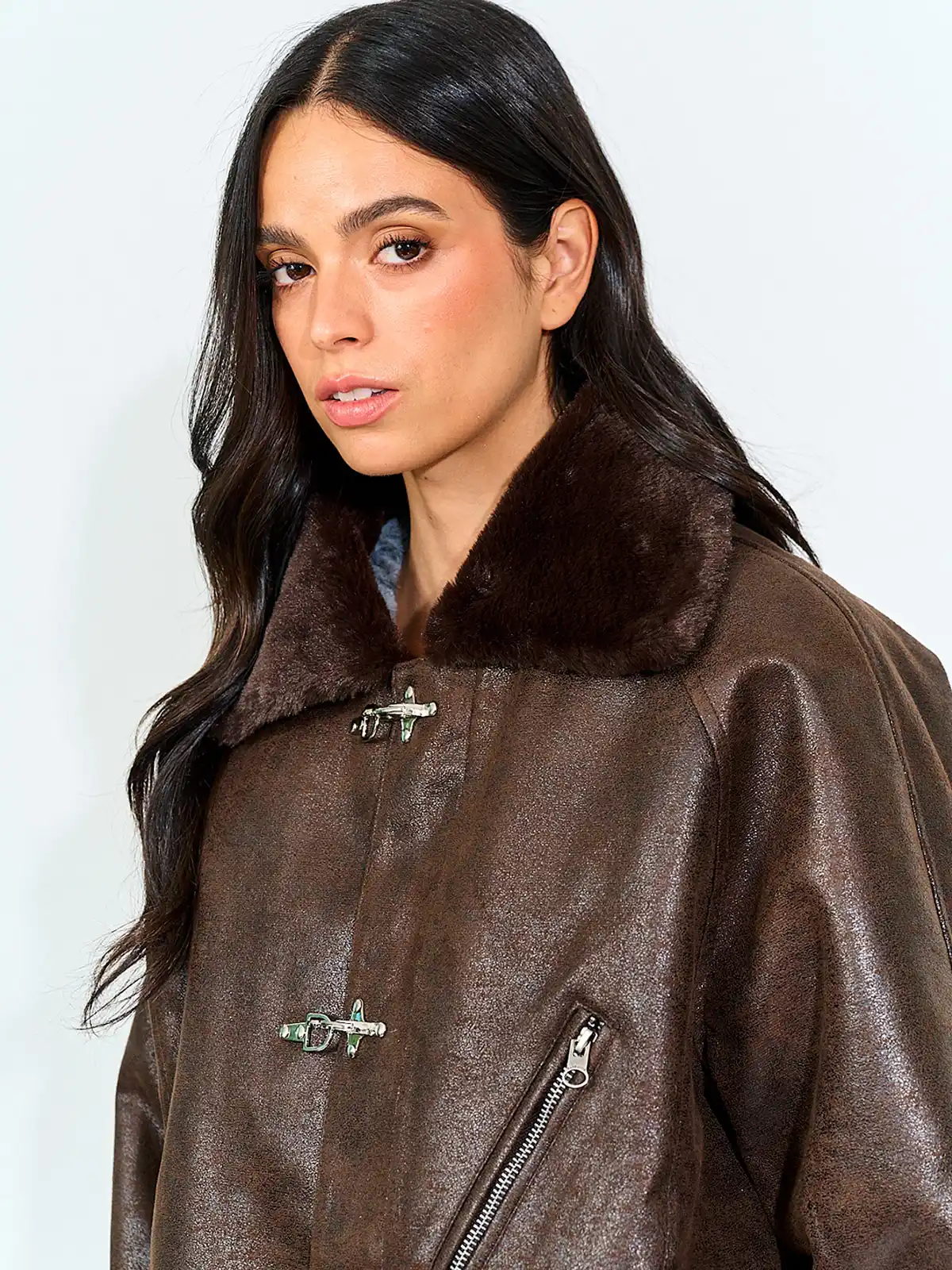 CHAQUETA MUJER BARBADOS EFECTO PIEL - 3