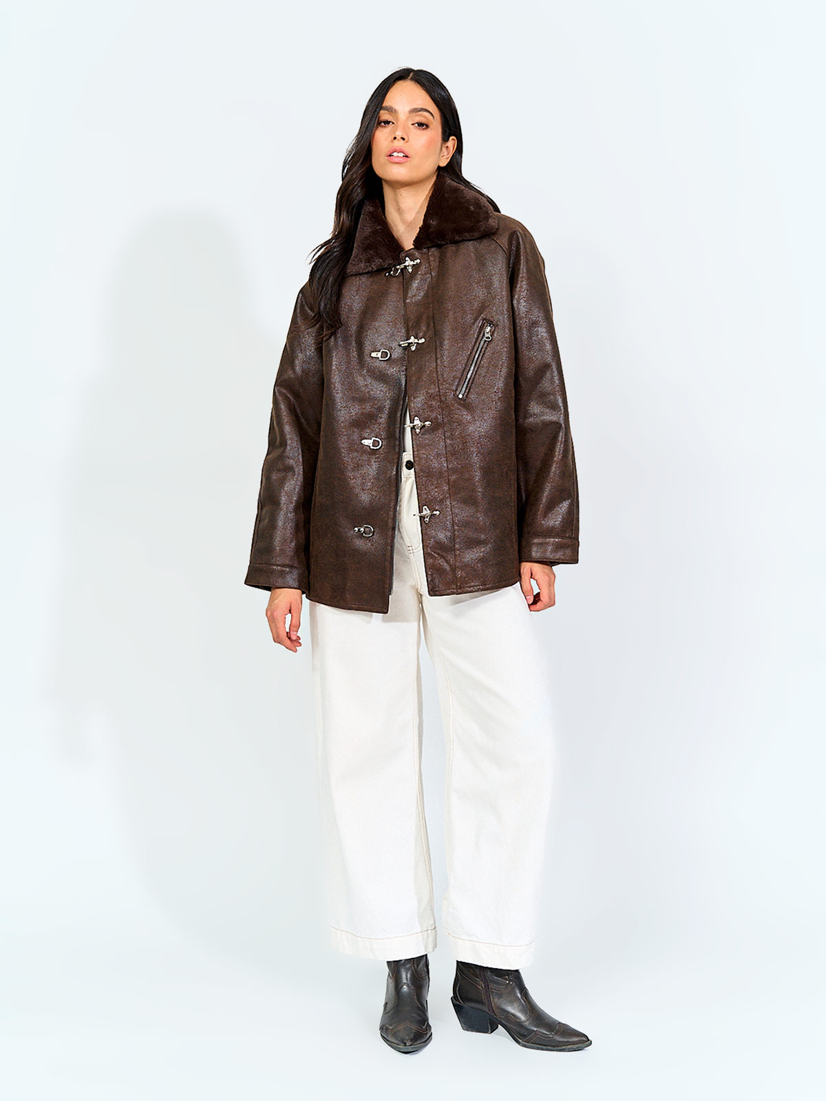 CHAQUETA MUJER BARBADOS EFECTO PIEL - 4