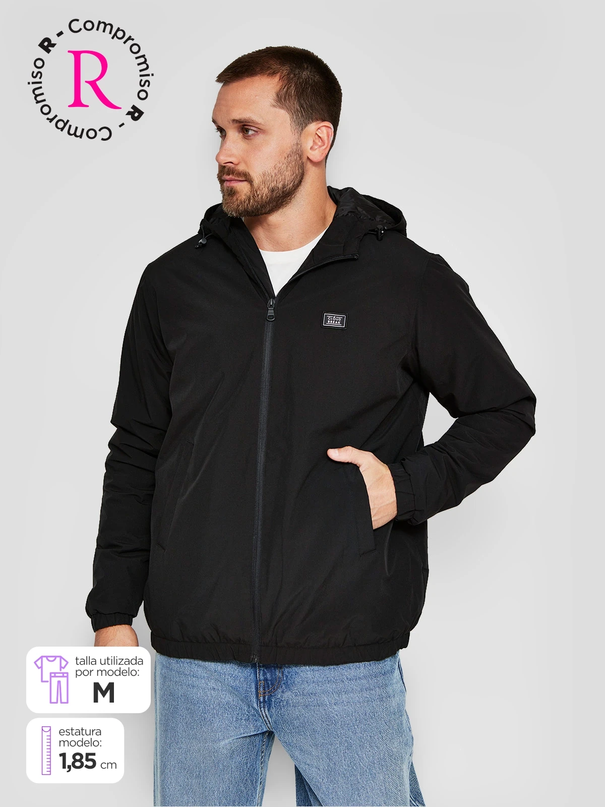 CHAQUETA HOMBRE CLOUDBREAK ALGODÓN HOODIE SHERPA - 1