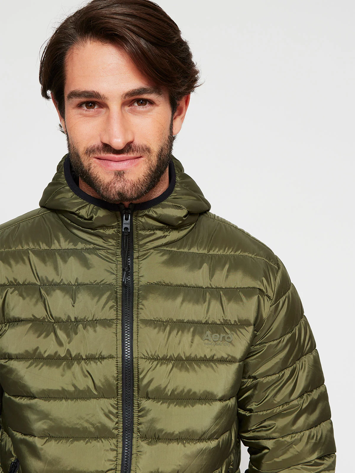 PARKA HOMBRE AEROPOSTALE BÁSICA CAPUCHA - 3