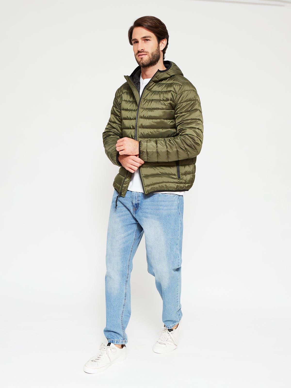 PARKA HOMBRE AEROPOSTALE BÁSICA CAPUCHA - 4