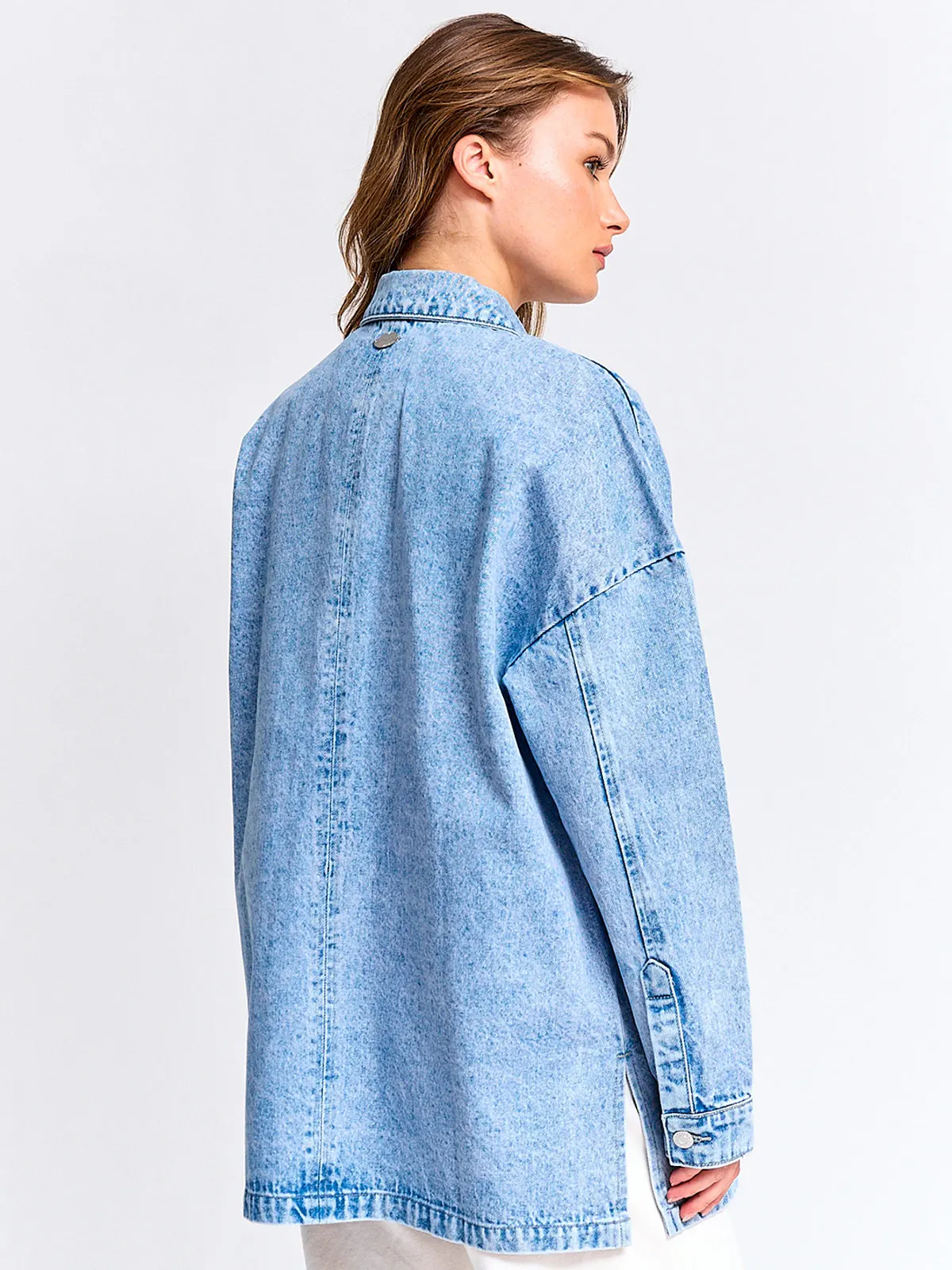 SOBRECAMISA MUJER BARBADOS ALGODÓN DENIM - 2