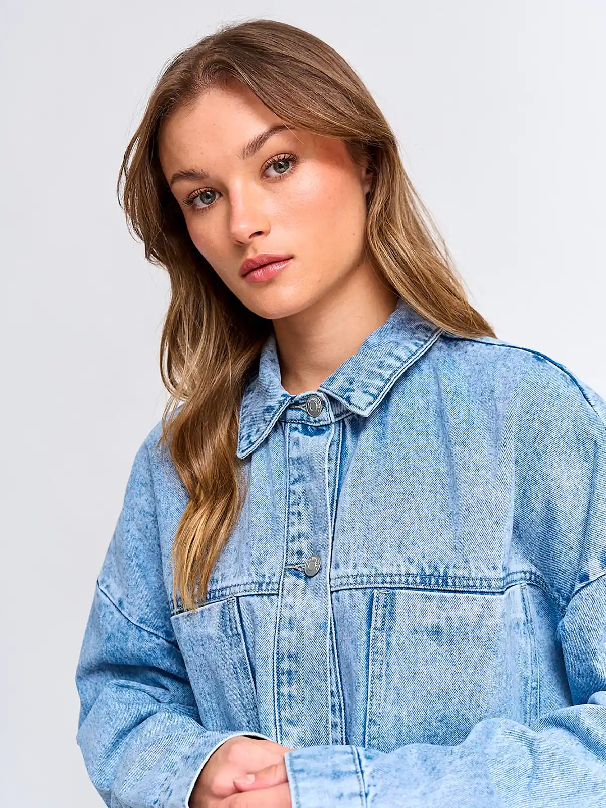 SOBRECAMISA MUJER BARBADOS ALGODÓN DENIM - 3