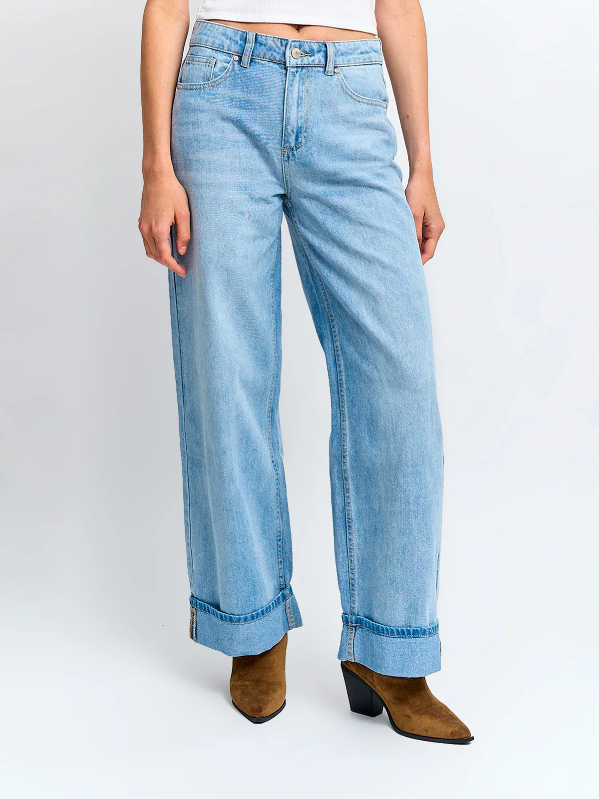 JEANS MUJER INDEX ALGODÓN COSTURAS ZIGZAG - 2