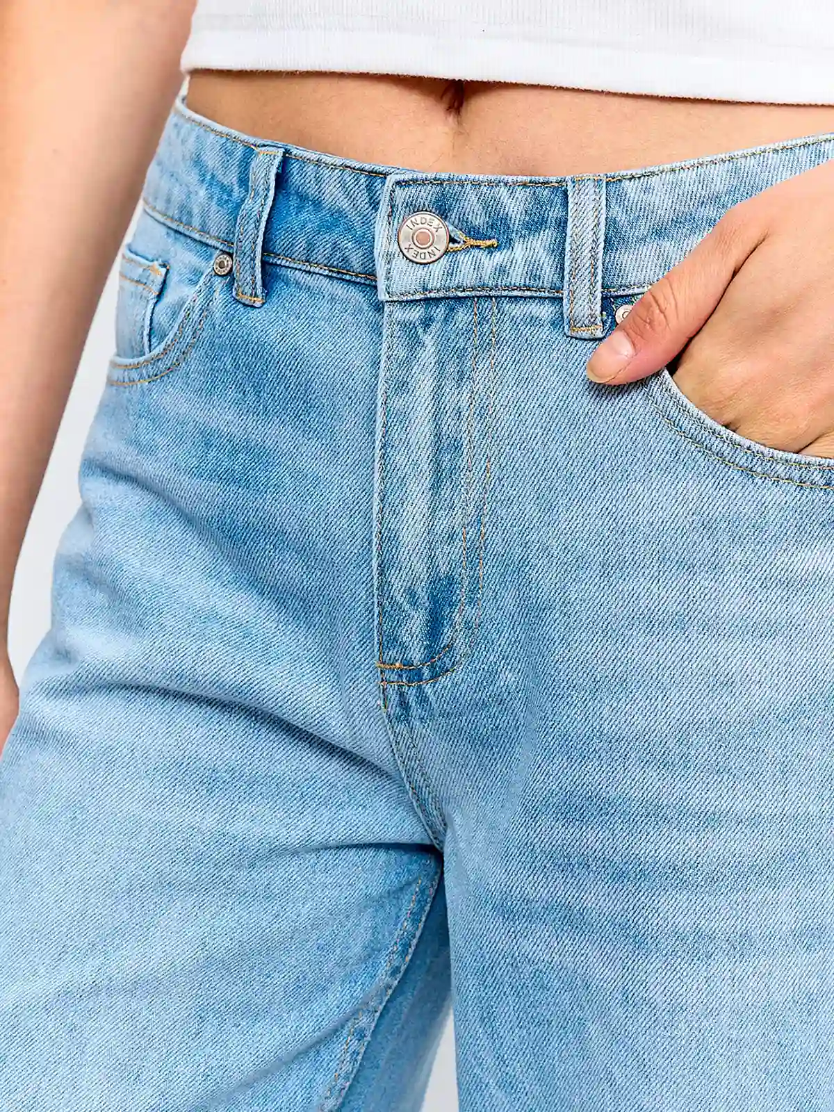 JEANS MUJER INDEX ALGODÓN COSTURAS ZIGZAG - 4