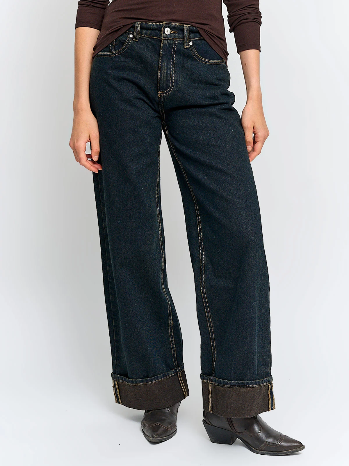JEANS MUJER INDEX ALGODÓN COSTURAS ZIGZAG - 2