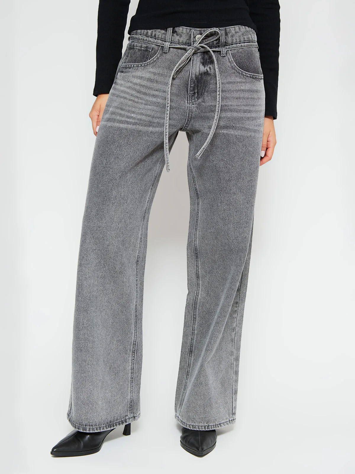 JEANS MUJER INDEX ALGODÓN BAGGY COW LOW - 2