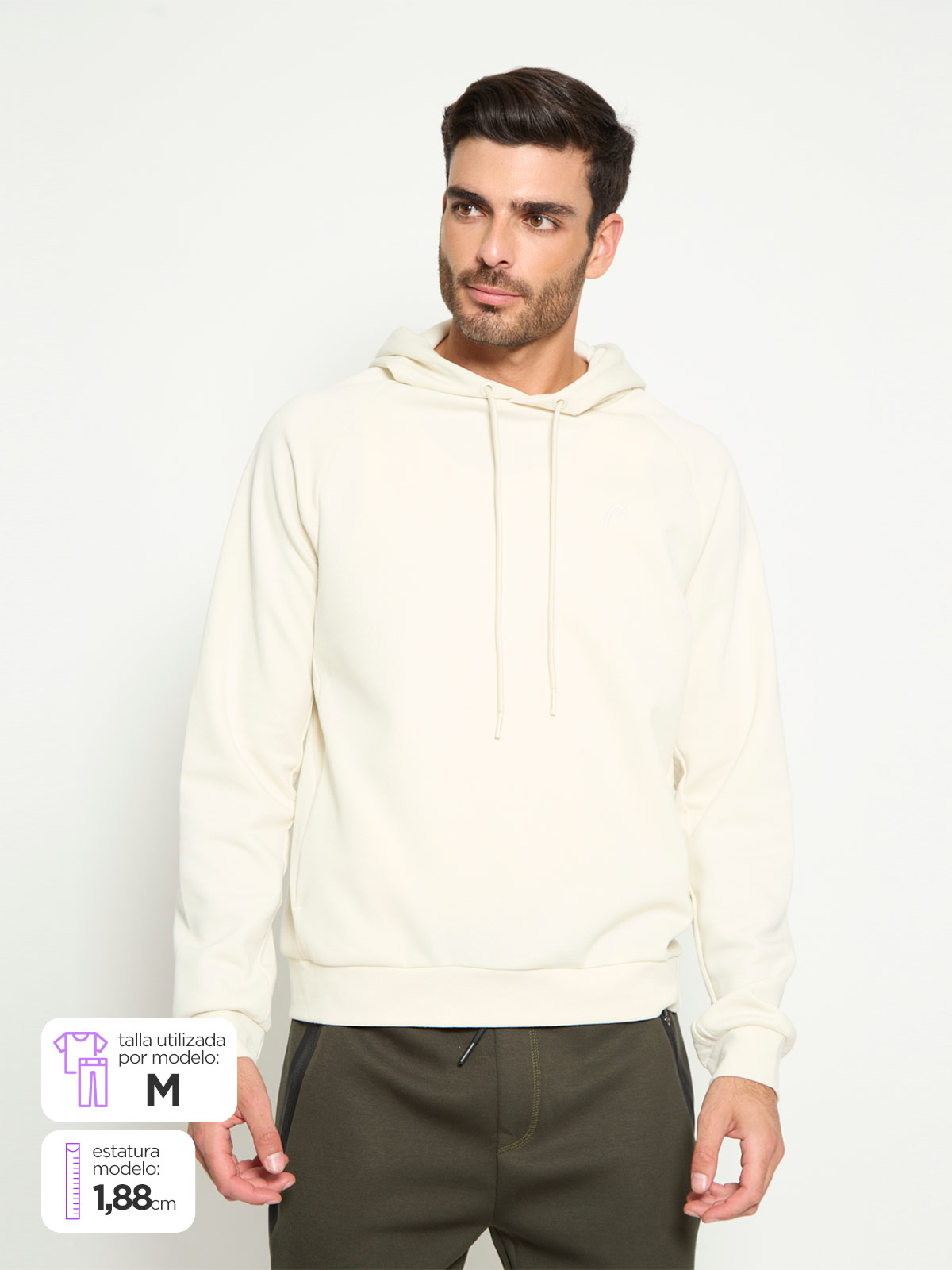 POLERON HOMBRE HEAD CON CAPUCHA - 1
