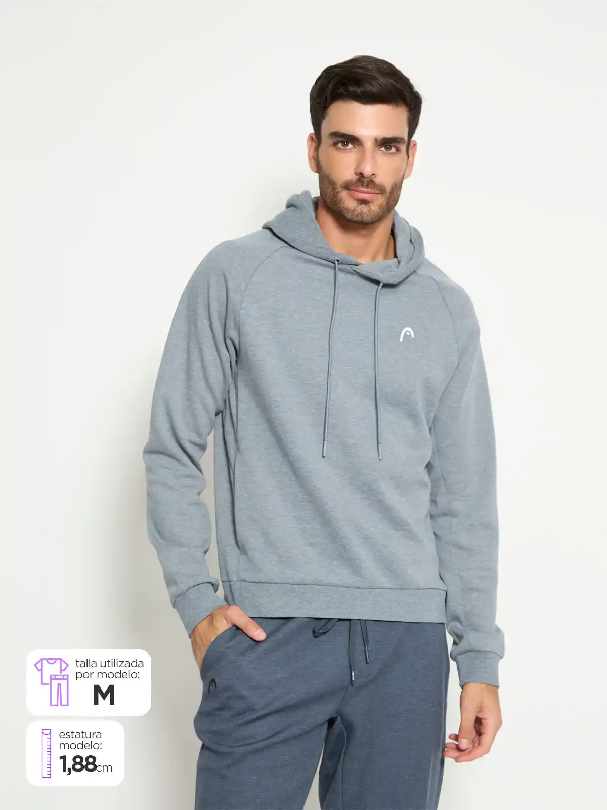 POLERON HOMBRE HEAD CON CAPUCHA - 1