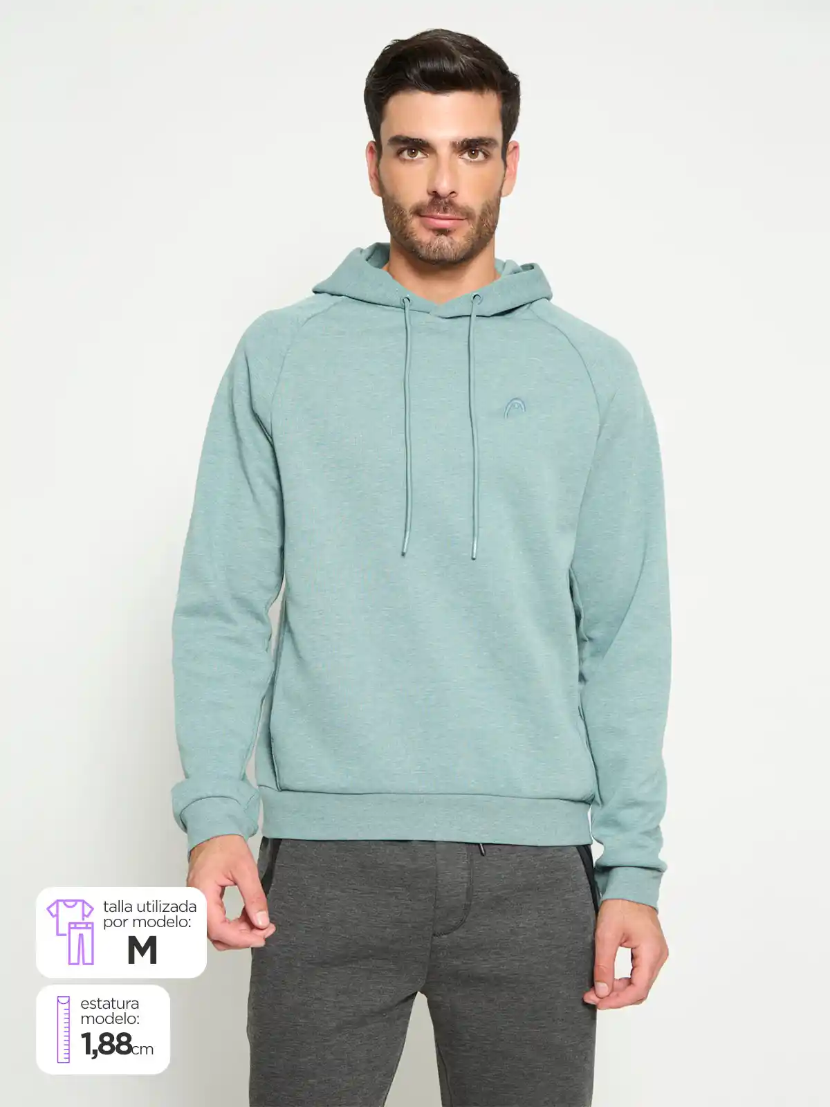 POLERON HOMBRE HEAD CON CAPUCHA - 1