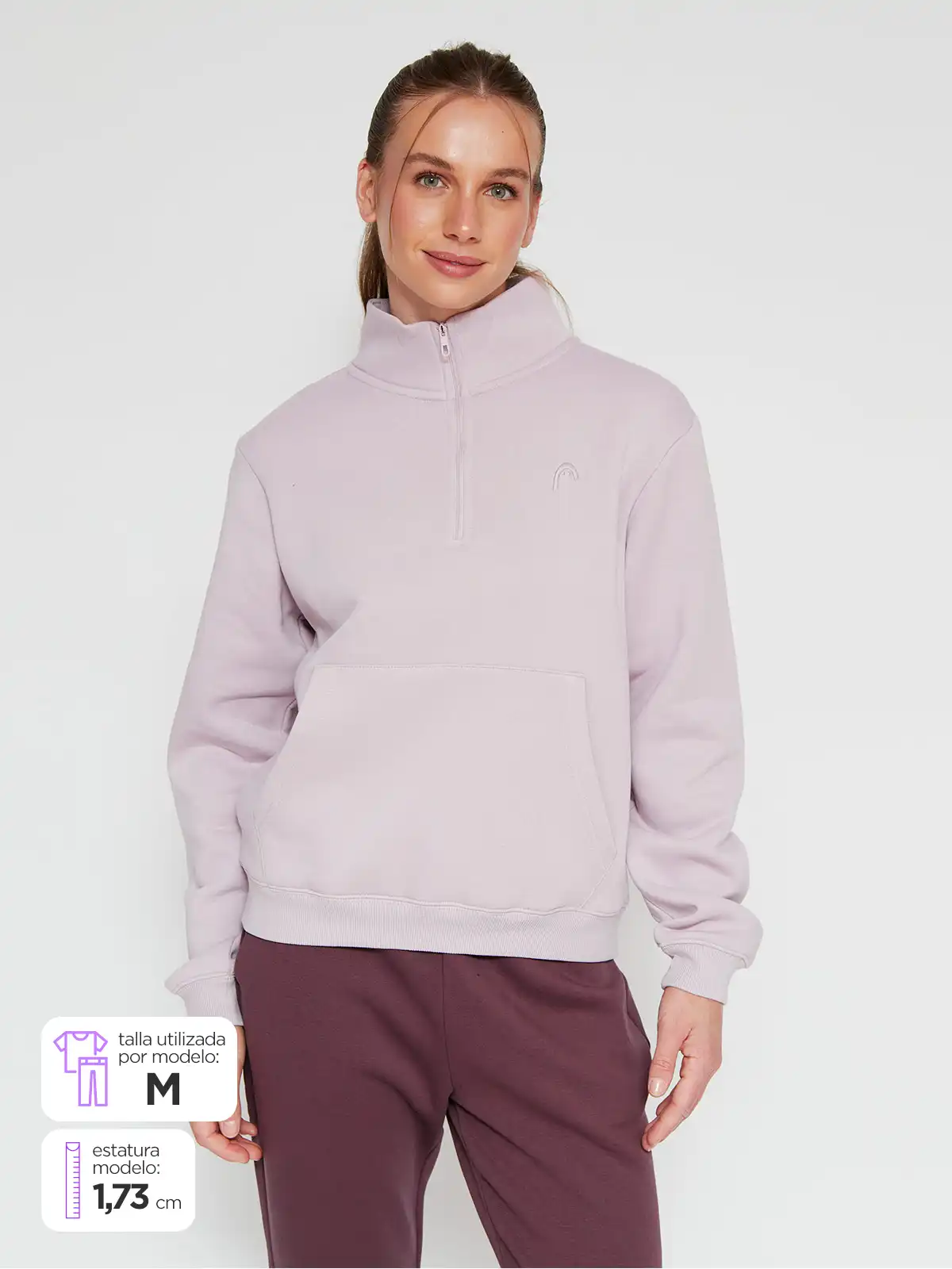 POLERON MUJER HEAD MANGA LARGA - 1