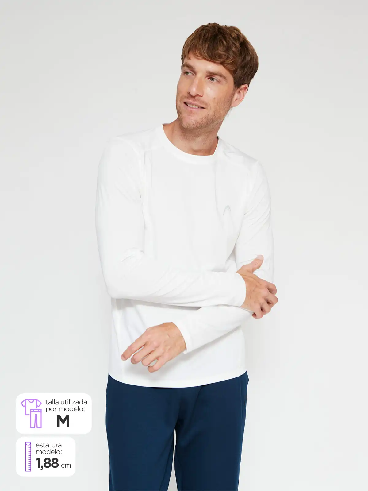 POLERA HOMBRE HEAD MANGA LARGA - 1