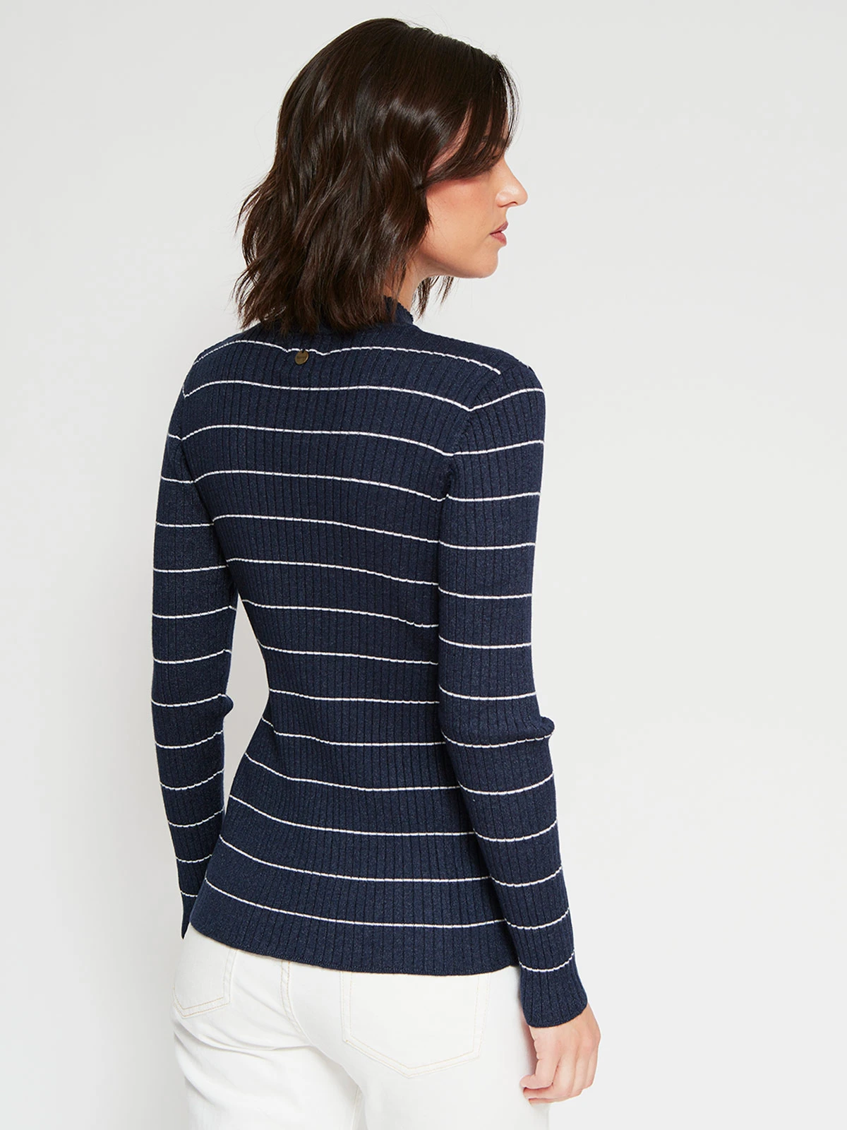 SWEATER MUJER REGATTA CUELLO MOCK MANGA LARGA RAYADO - 2