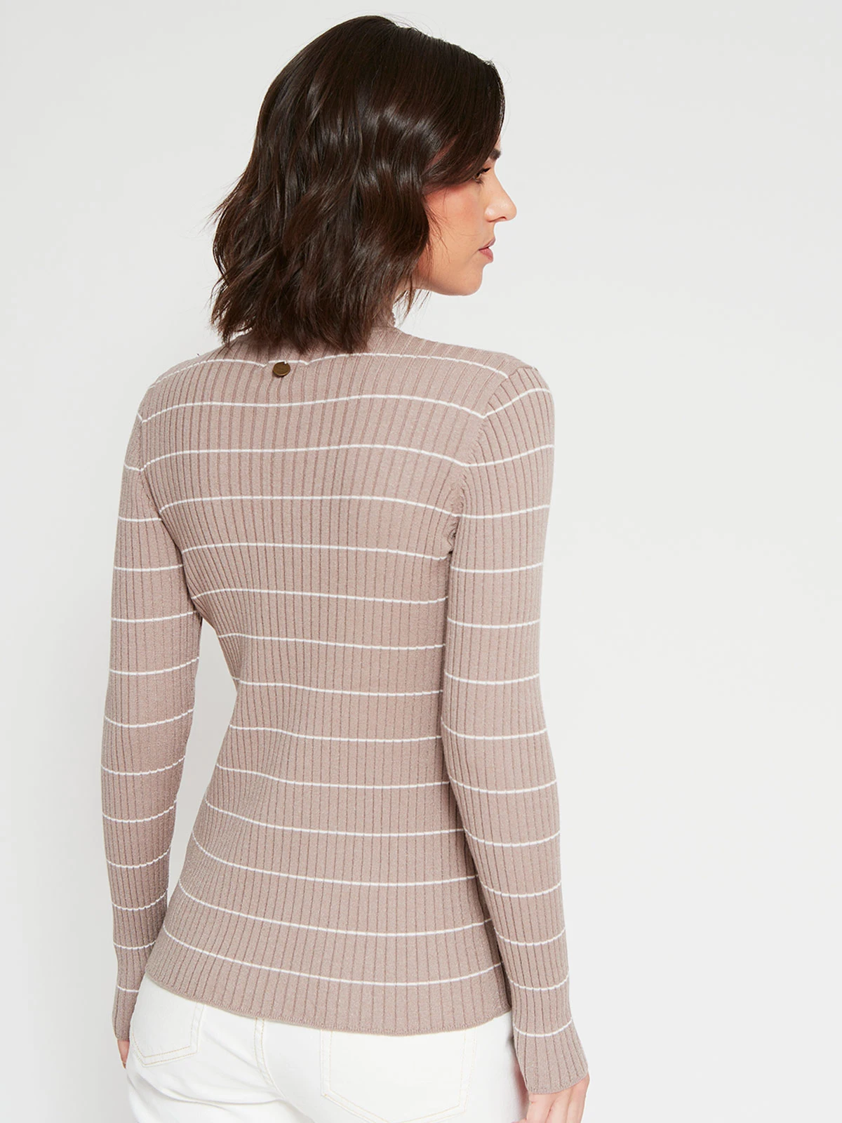 SWEATER MUJER REGATTA CUELLO MOCK MANGA LARGA RAYADO - 2