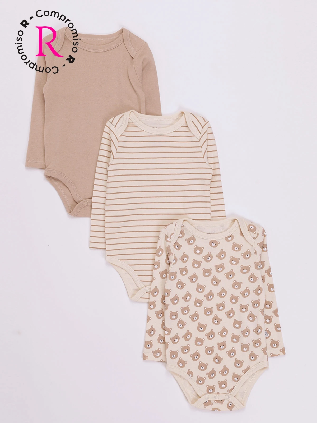 PACK X3 BODY NIÑO BABY HARVEST