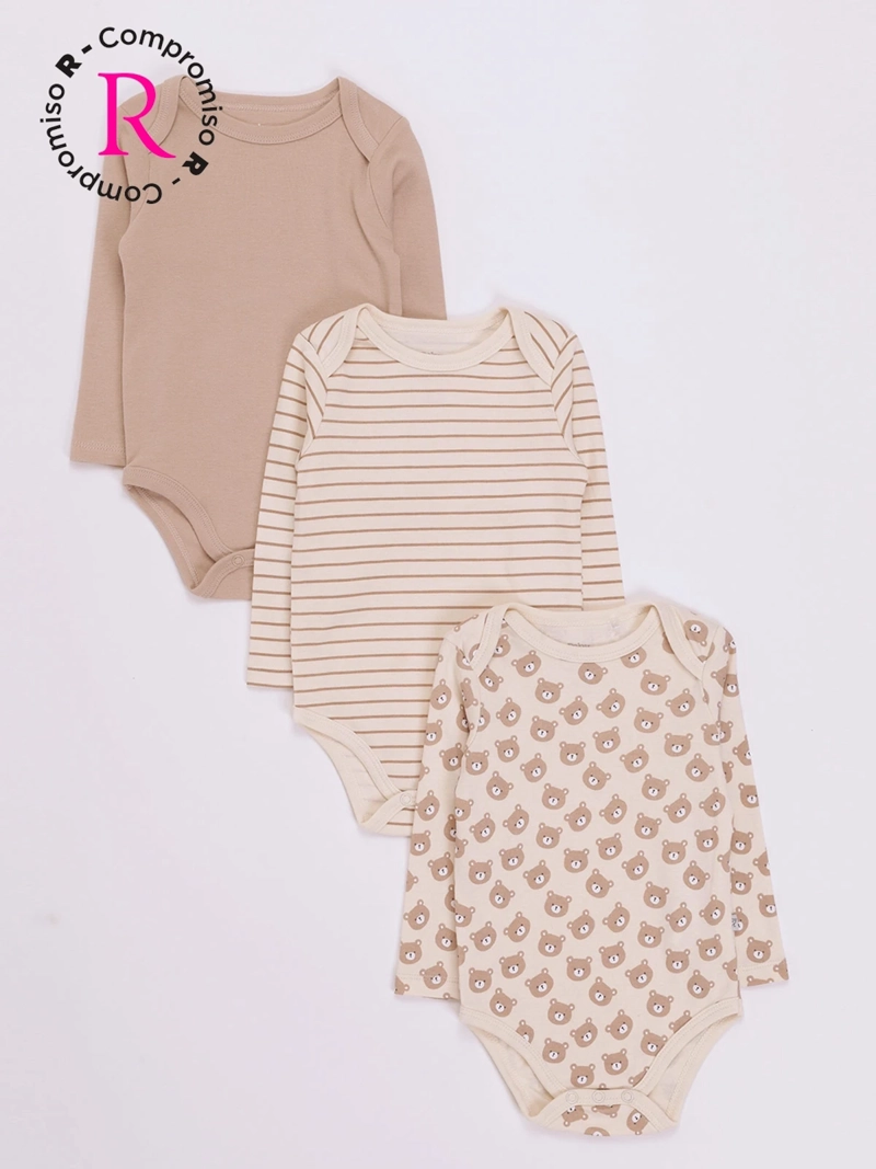 PACK X3 BODY NIÑO BABY HARVEST - 1