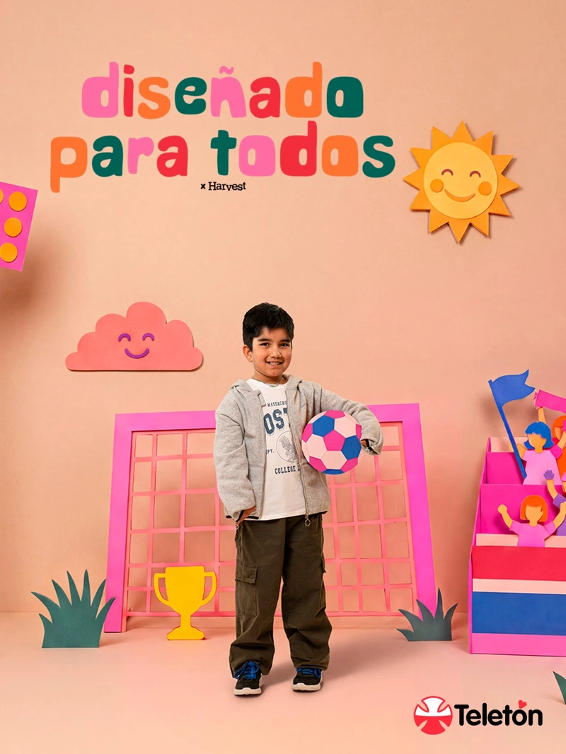 POLERA NIÑO HARVEST COLECCIÓN DISEÑADO PARA TODOS JUNTO A TELETÓN - 1