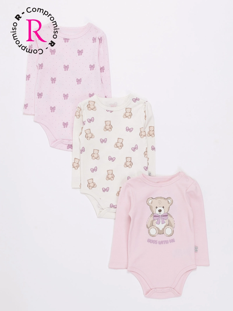 BABY HARVEST PACK X3 BODYS MANGA LARGA NIÑO BABY HARVEST COLOR