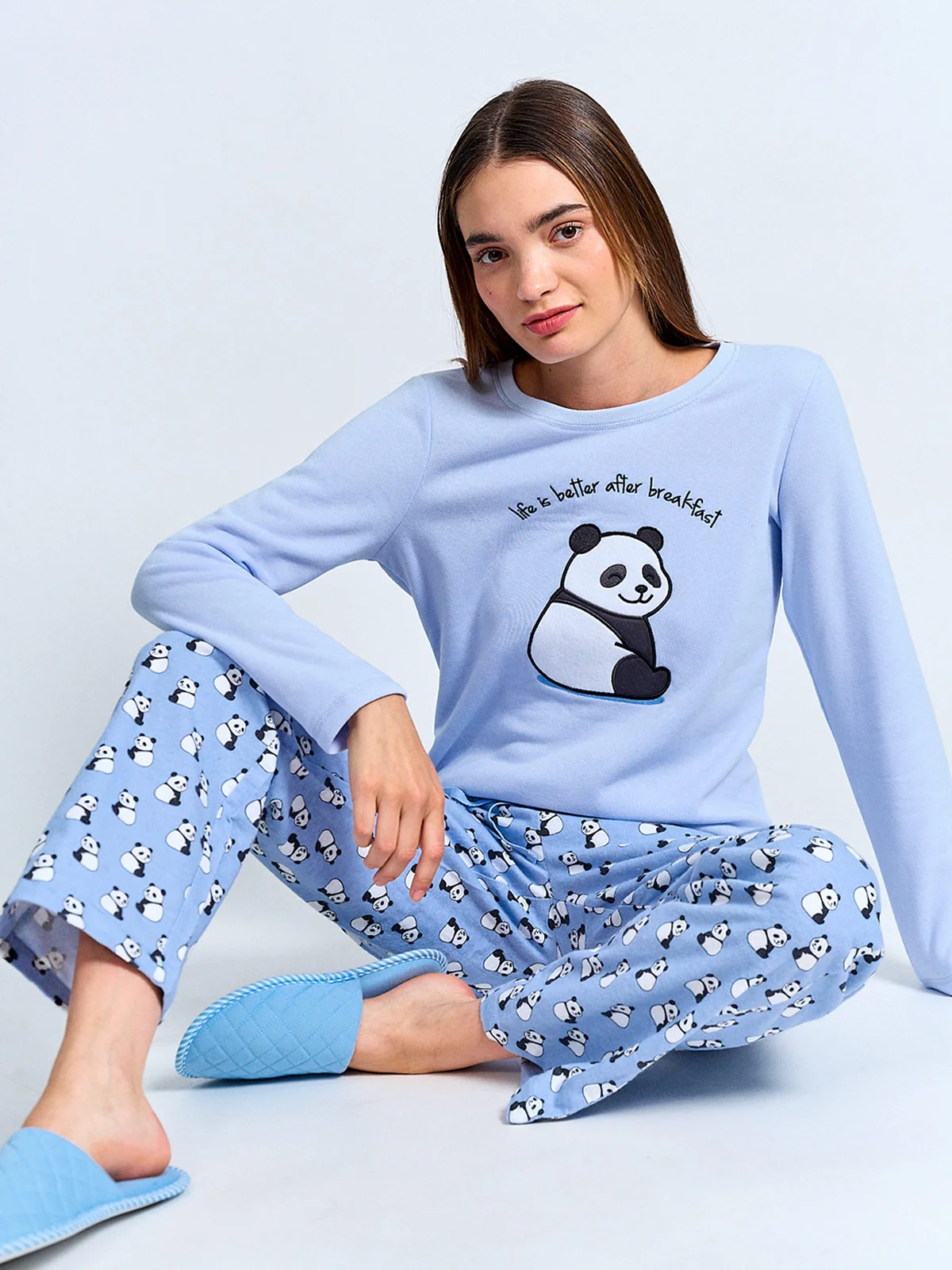 TOP PIJAMA INDEX MANGA LARGA - 4