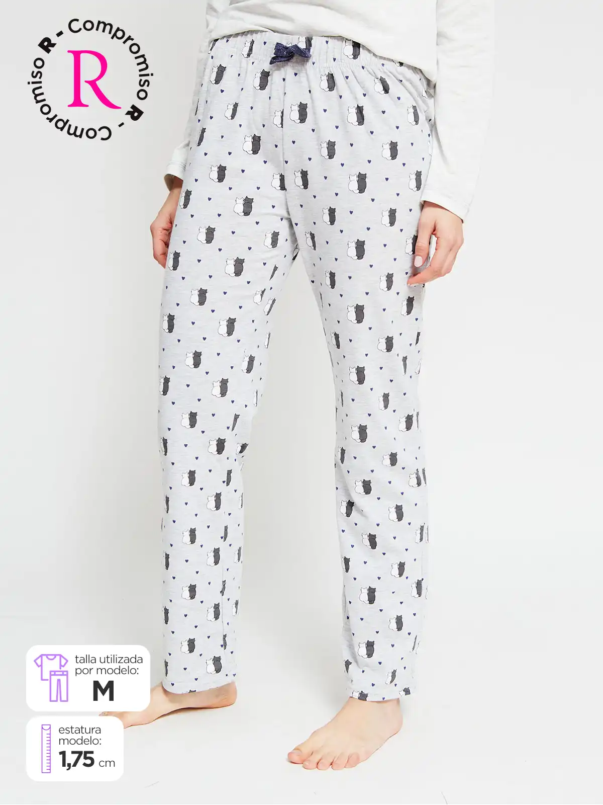 BOTTOM PIJAMA MUJER INDEX LARGO - 1