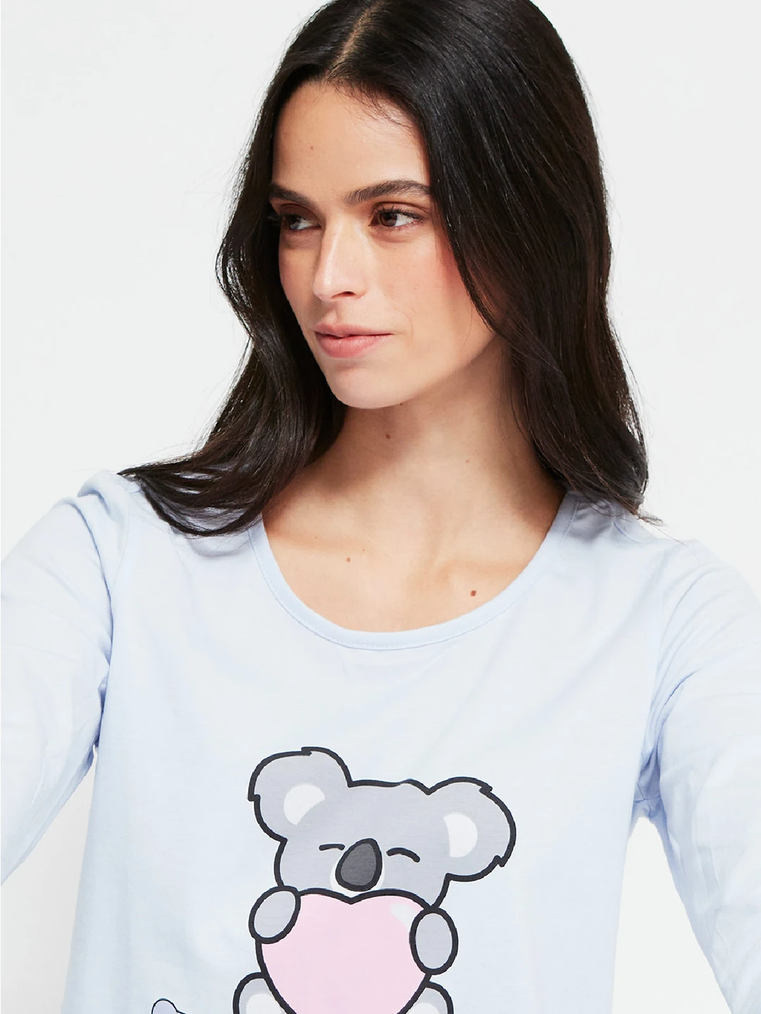 TOP PIJAMA MUJER INDEX MANGA LARGA - 3