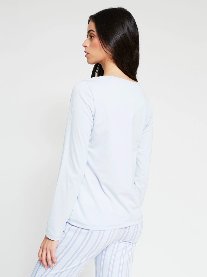 TOP PIJAMA MUJER INDEX MANGA LARGA - 2