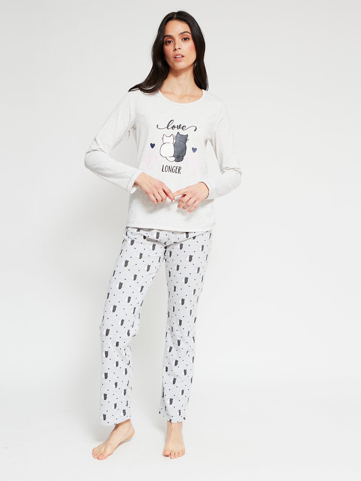 TOP PIJAMA MUJER INDEX MANGA LARGA - 4