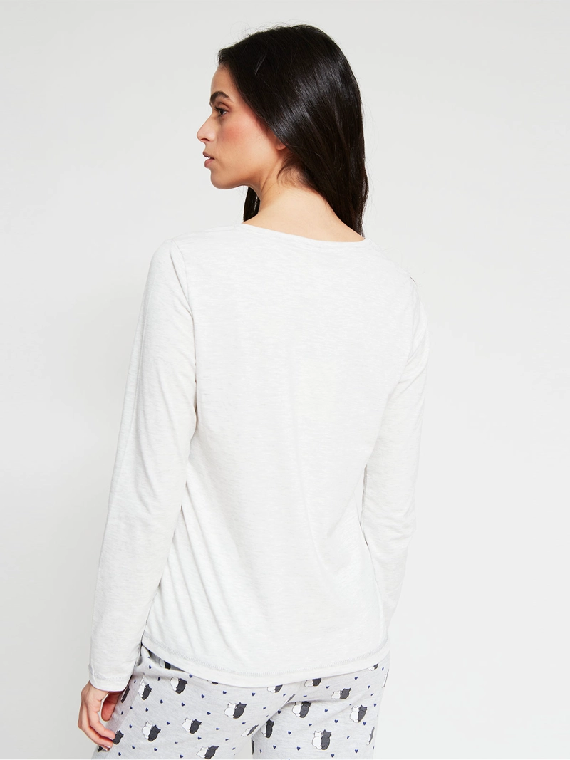 TOP PIJAMA MUJER INDEX MANGA LARGA - 2