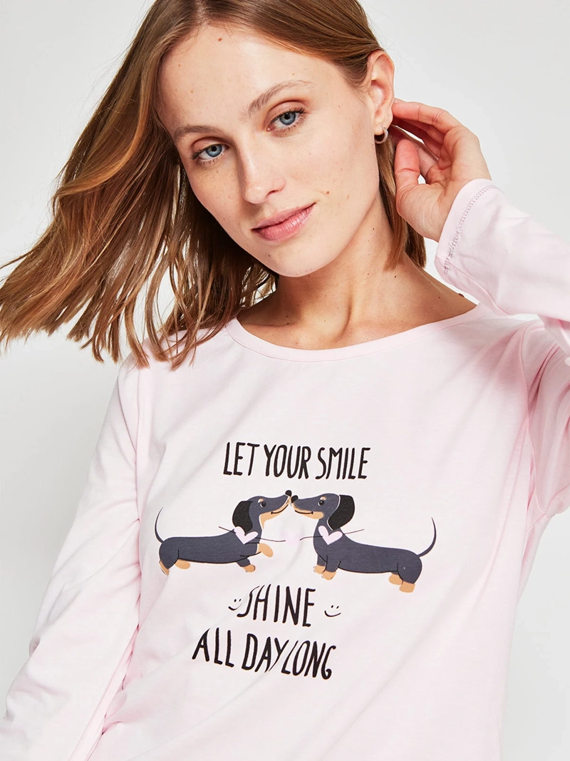 TOP PIJAMA MUJER INDEX MANGA LARGA - 3