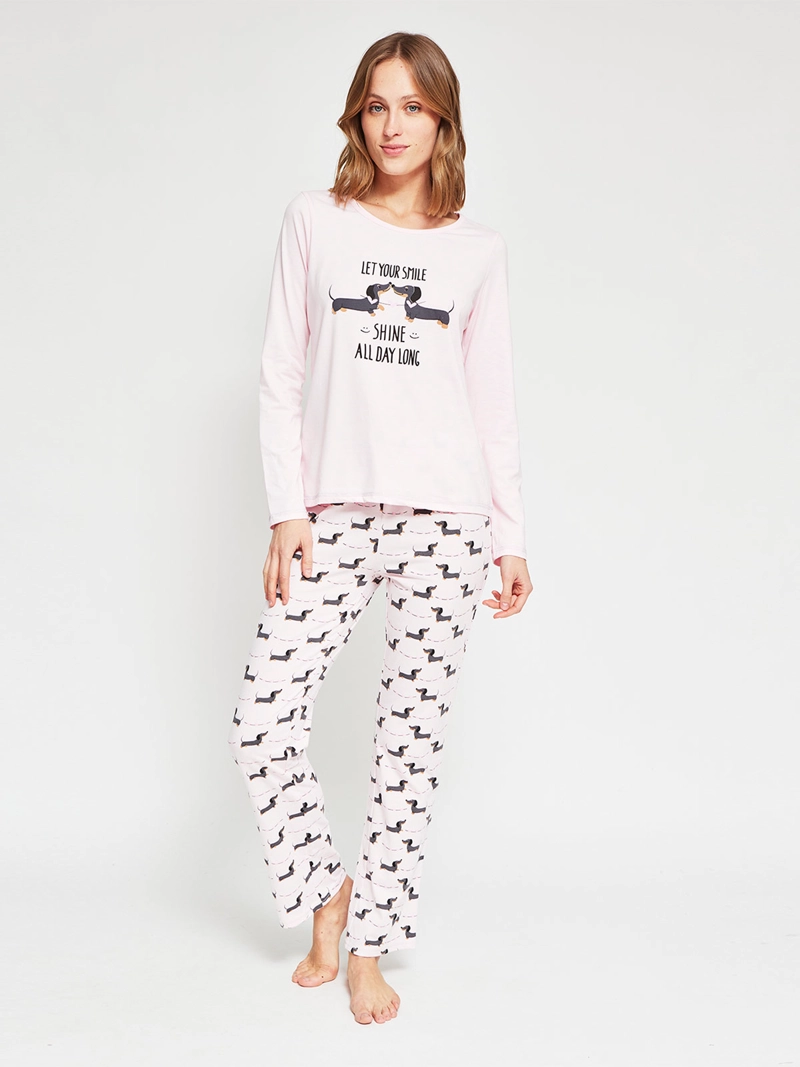 TOP PIJAMA MUJER INDEX MANGA LARGA - 4