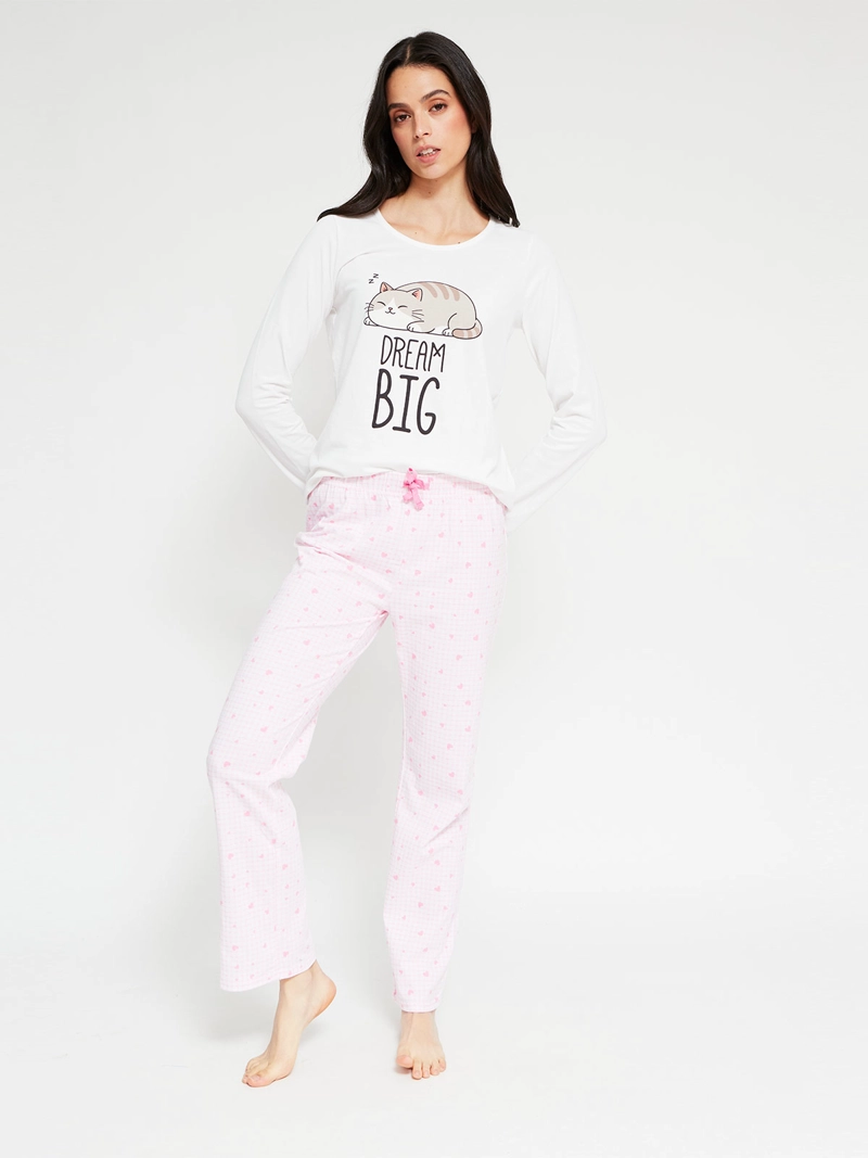 TOP PIJAMA MUJER INDEX MANGA LARGA - 4