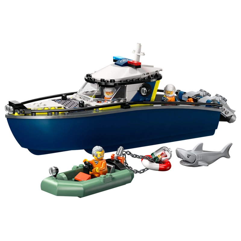 BLOQUES DE CONSTRUCCIÓN LEGO 60456 PERSECUCIÓN BARCO DE POLICÍA  - 2