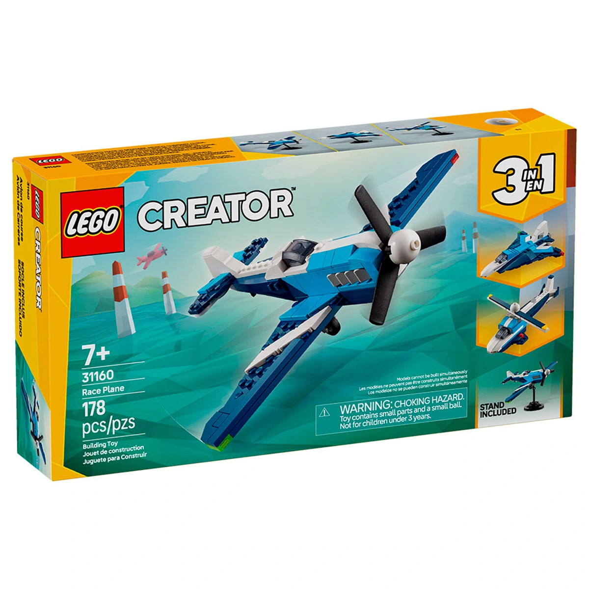 BLOQUES DE CONSTRUCCIÓN LEGO 31160 AVIÓN CARRERAS - 1