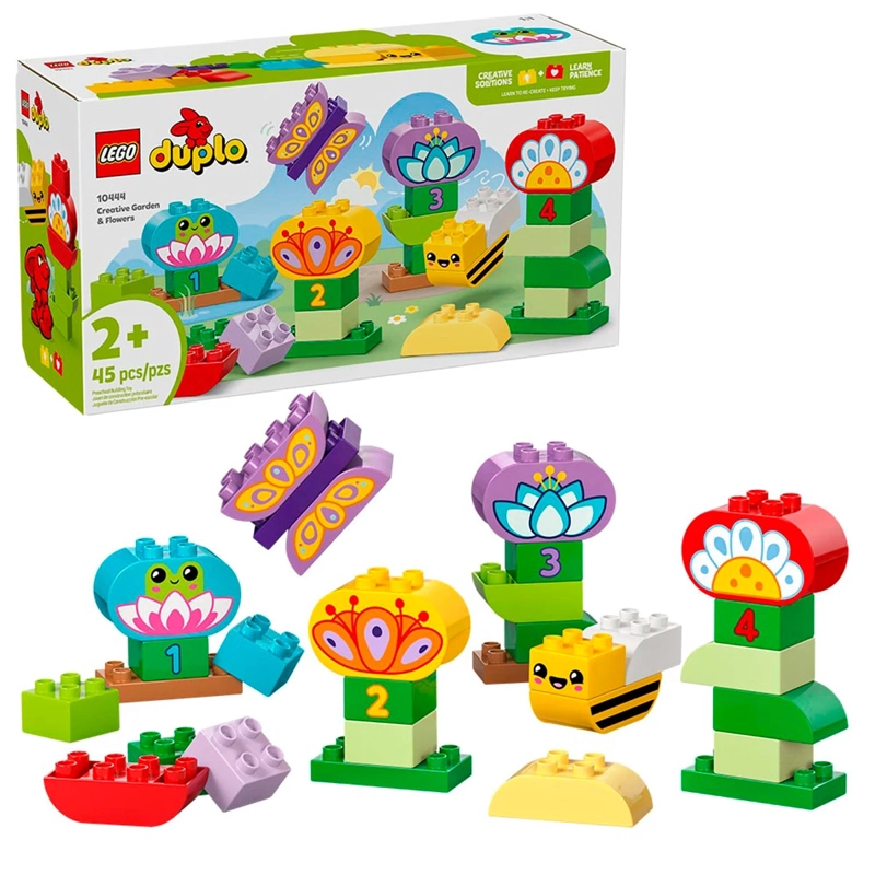 BLOQUES DE CONSTRUCCIÓN LEGO 10444 JARDÍN Y FLORES CREATIVAS - 1