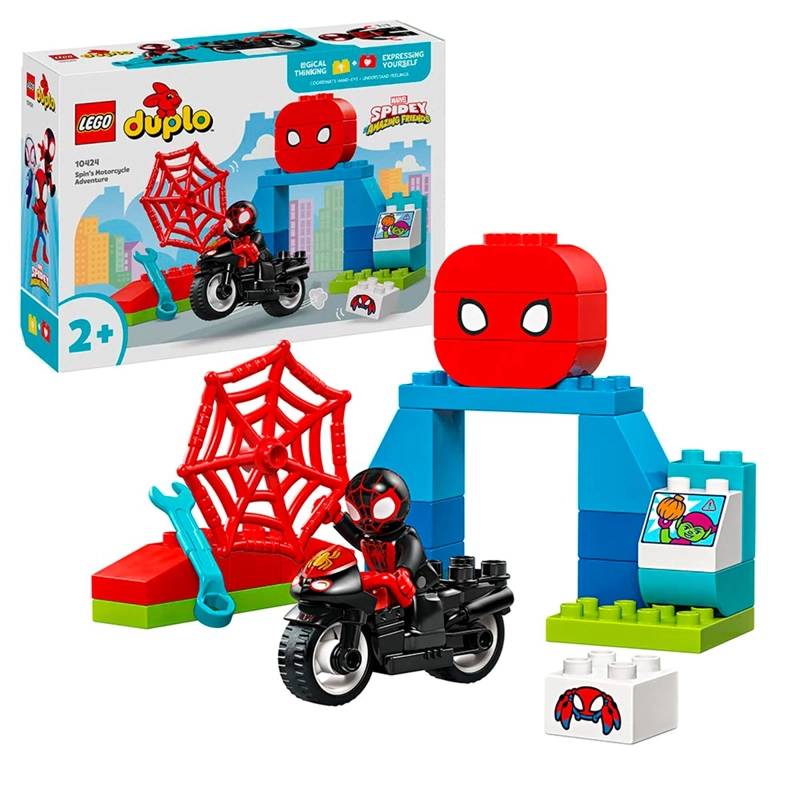 BLOQUE CONSTRUCCIÓN LEGO 10424 AVENT MOTO DE SPIN - 2