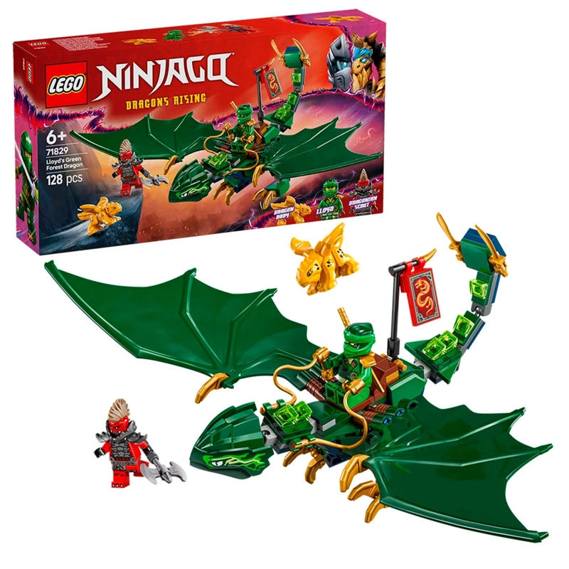 BLOQUE CONSTRUCCIÓN LEGO 71829 DRAGON VERDE LLOYD - 2
