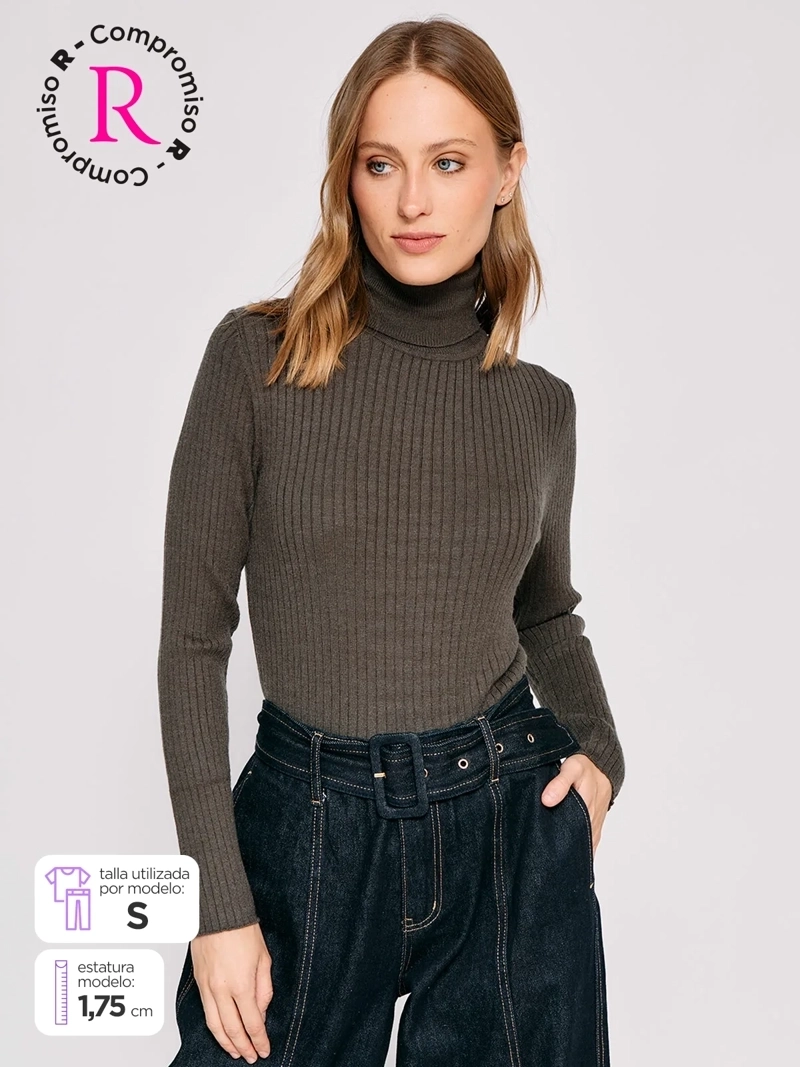 SWEATER MUJER MARQUIS CUELLO ALTO - 1