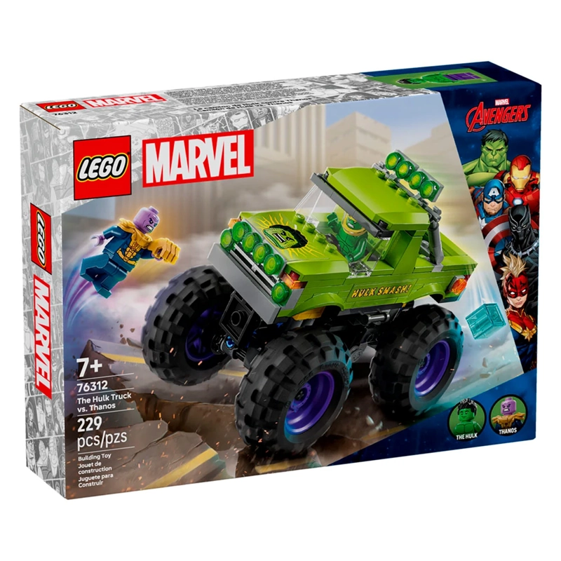 BLOQUE CONSTRUCCIÓN LEGO 76312 CAMION HULK THANOS - 1