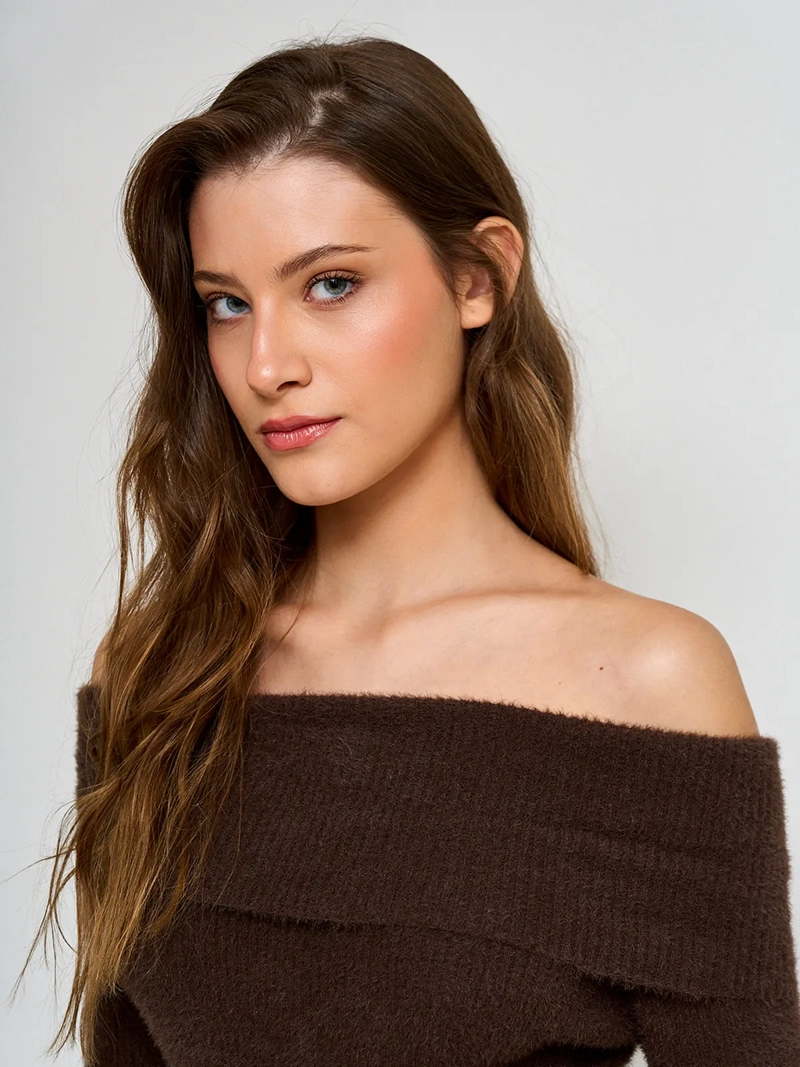 SWEATER MUJER INDEX MANGA LARGA BARDOT - 3