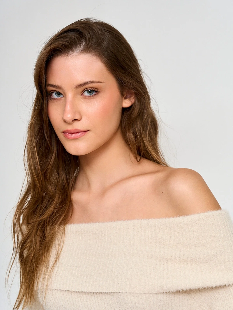 SWEATER MUJER INDEX MANGA LARGA BARDOT - 3